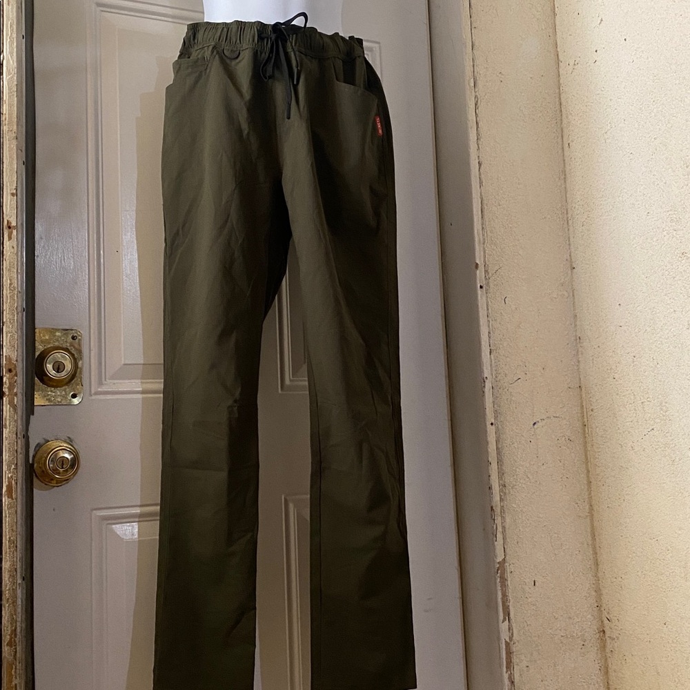 Olive Green Drawstring Pants